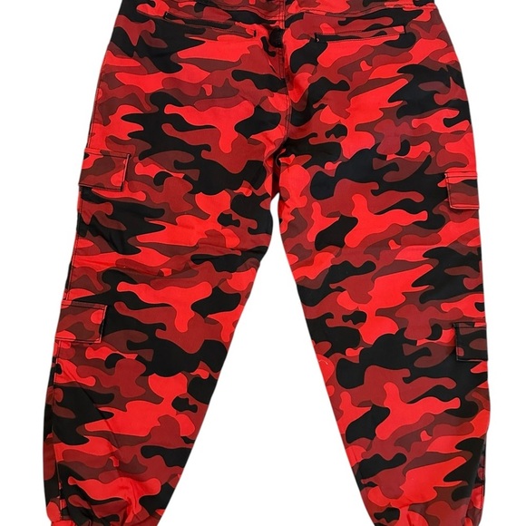 Y2K V.I.P. Juniors Size 19/20 Camo Military Cargo Pocket Jogger Pants NWT - Picture 13 of 17